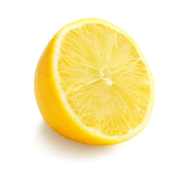 Die Hälfte der frischen reifen Zitrone — Stockfoto