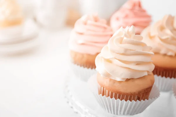 Cupcakes Saborosos Stand — Fotografia de Stock