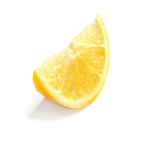 Slice of fresh ripe lemon — Stock Photo, Image