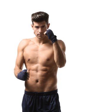 Çekici genç boksör 