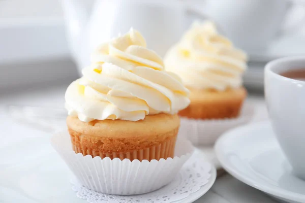 Tasty Cupcake Plate — Stock Photo, Image