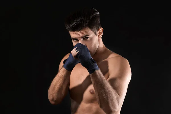 Attractive young boxer — Stock Photo, Image