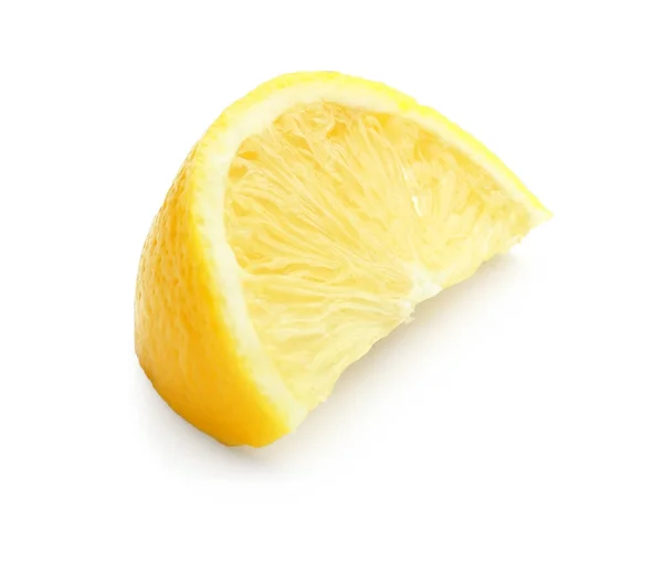 Rebanada de limón fresco maduro — Foto de Stock