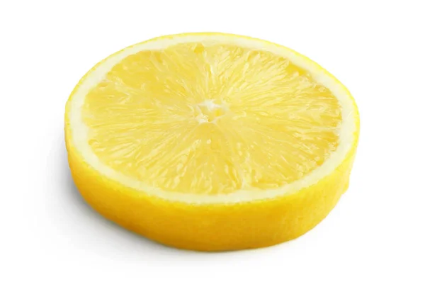 Rebanada de limón fresco maduro — Foto de Stock