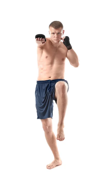 Jovem boxeador atraente — Fotografia de Stock