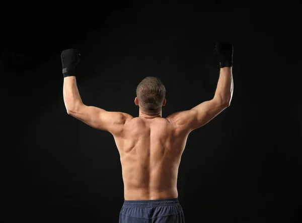 Atractivo joven boxeador — Foto de Stock