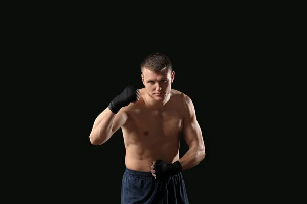 Attractive young boxer — Stock Photo, Image