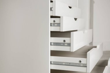 Çekmeceler, closeup ile güzel dolap