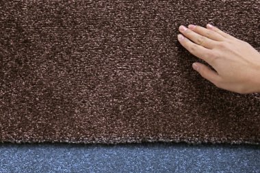 Halı, closeup dokunmadan kadın