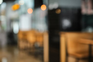 Restoran iç arka plan için bulanık bakış