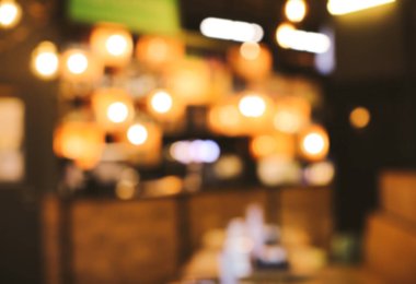 Restoran iç, soyut arka plan bulanık bakış