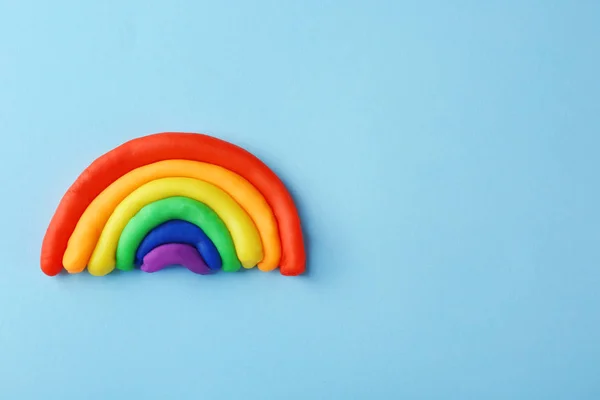 Rainbow Kolorowe Plasteliny Kolor Tła — Zdjęcie stockowe