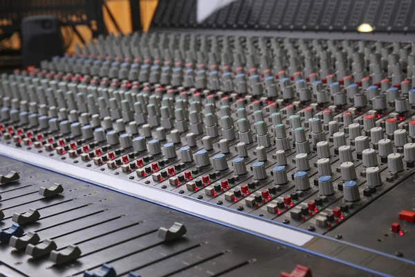 Weergave Voor Mixer Radiostation — Stockfoto