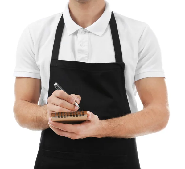 Orden Escritura Del Camarero Sobre Fondo Blanco — Foto de Stock