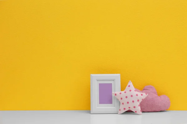 Interieur Details Van Kamer Van Het Kind Tafel Buurt Van — Stockfoto