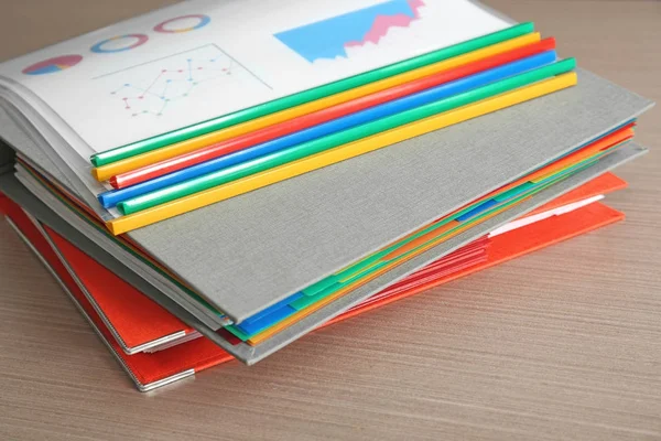 Stack of documents on table — Stock Photo, Image