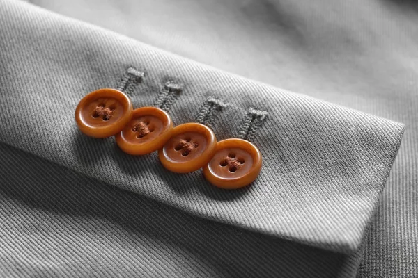 Sleeve of elegant custom-made suit, closeup — Stock Photo, Image