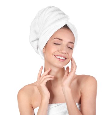 Yumuşak deri olan kadın