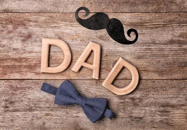 Father's Day op houten achtergrond — Stockfoto