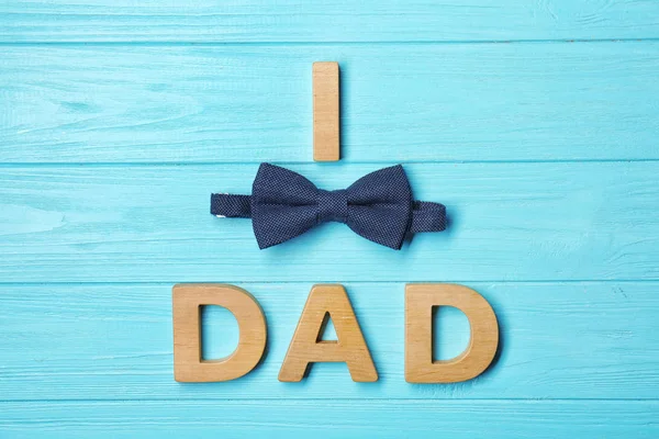 Festa del papà su sfondo di legno — Foto Stock