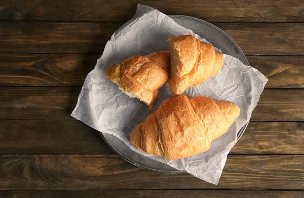 Báječný čerstvé croissanty — Stock fotografie