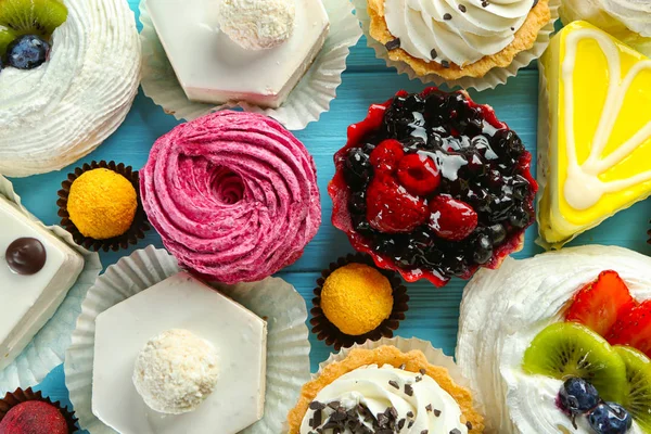 Assortment of tasty sweets — Stock Photo, Image