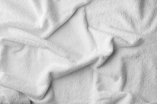 White terry towel, closeup — Stock Photo, Image