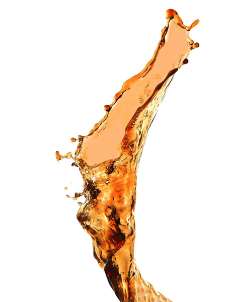 Cola splash on white — Stock Photo, Image