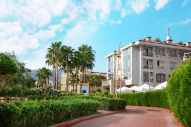 Güzel bir resort şehir manzarası