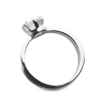 Lüks nişan yüzüğü elmas ışık arka plan üzerinde