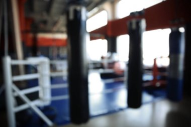 Punchbags boks salonunda bulanık bakış