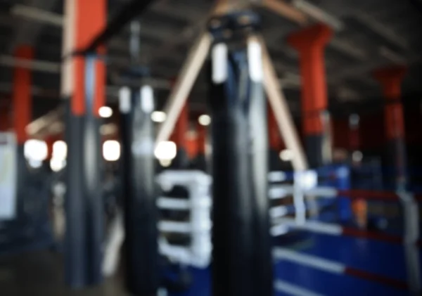 Blurred View Punchbags Boxing Gym — Stock Photo, Image