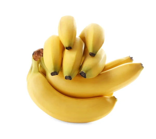 Ripe Bananas White Background — Stock Photo, Image