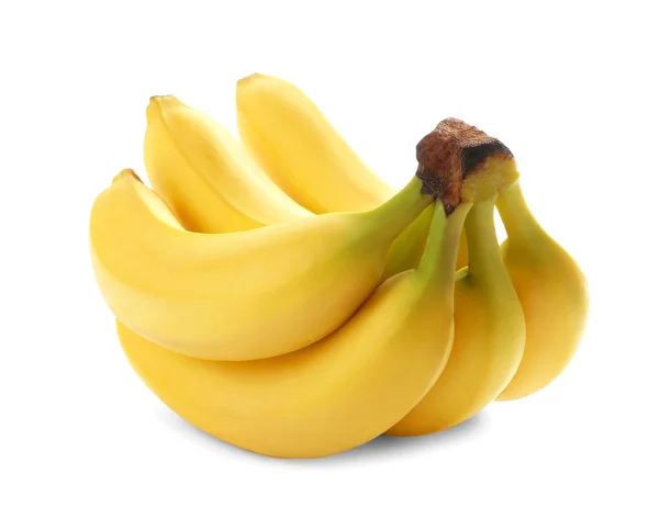 Ripe Bananas White Background — Stock Photo, Image