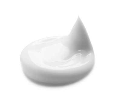 Beyaz arka plan üzerinde el kremi örneği