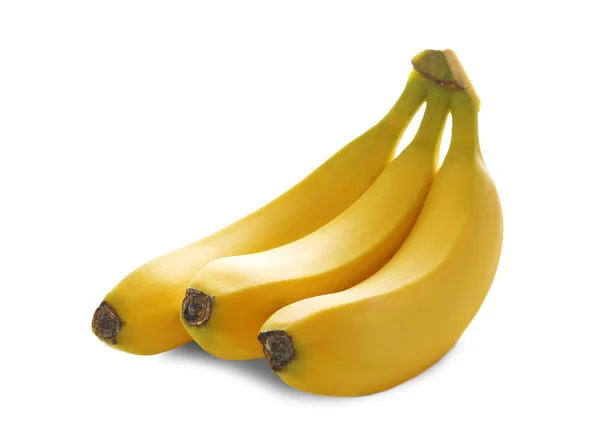 Ripe Bananas White Background — Stock Photo, Image