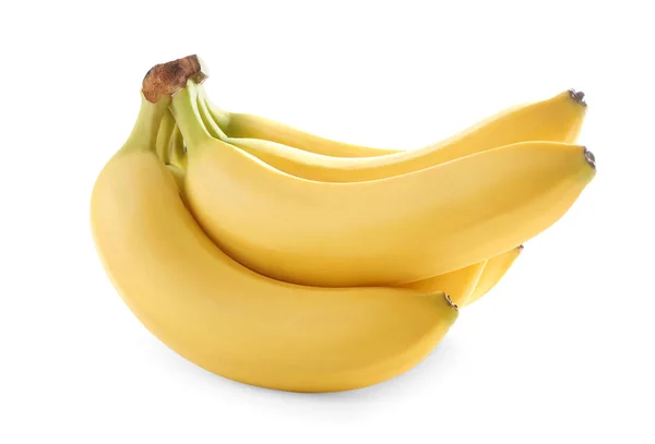 Ripe Bananas White Background — Stock Photo, Image