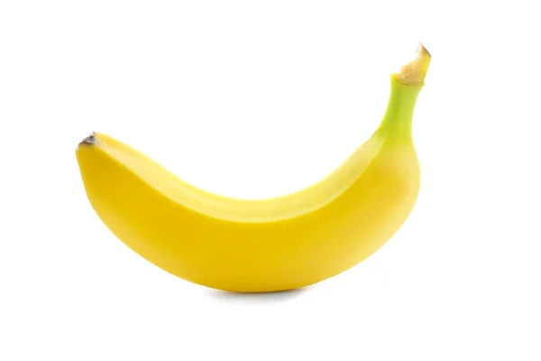 Rijpe banaan op witte achtergrond — Stockfoto