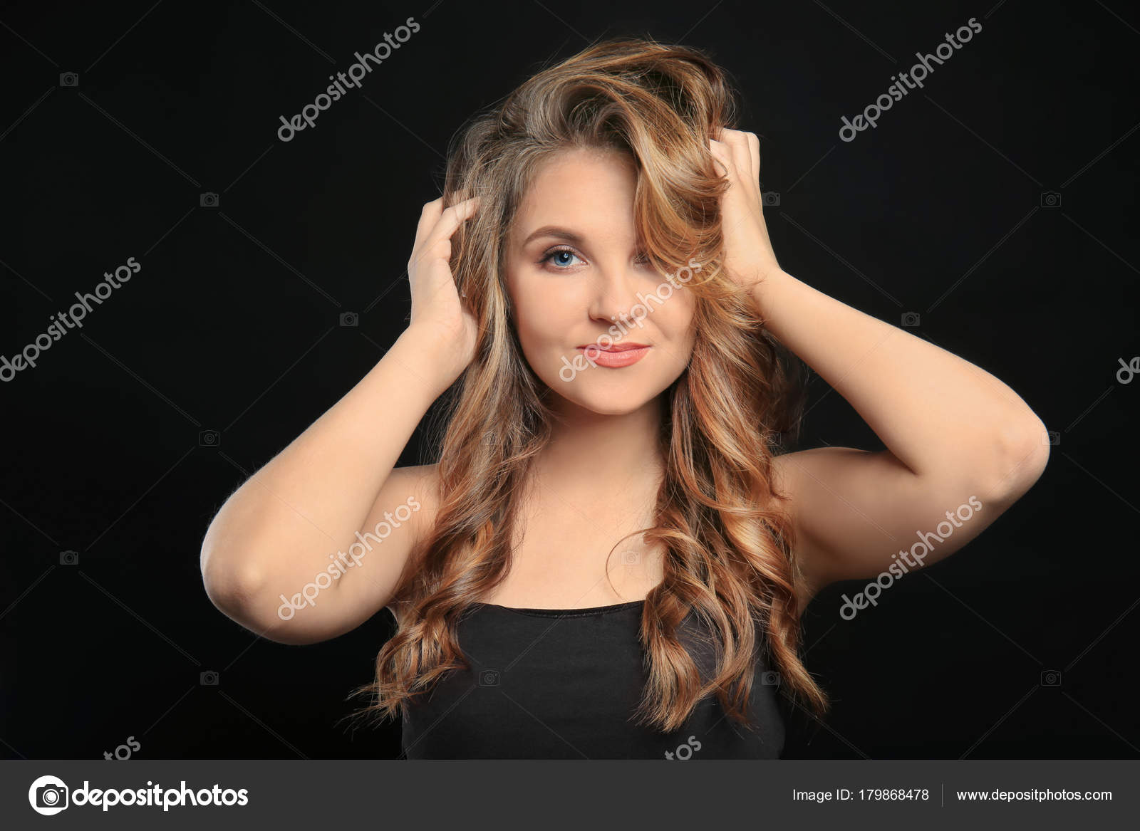 Photos Dark Brown Curly Hair With Caramel Highlights