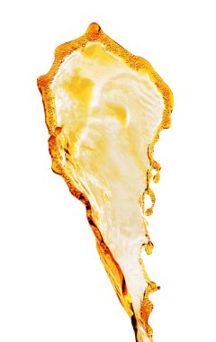 Cola splash beyaz zemin üzerine