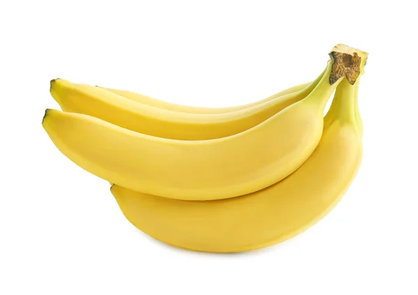 白い背景においしい熟したバナナの束 — ストック写真