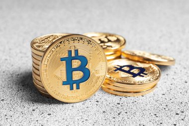 Işık altın bitcoins  