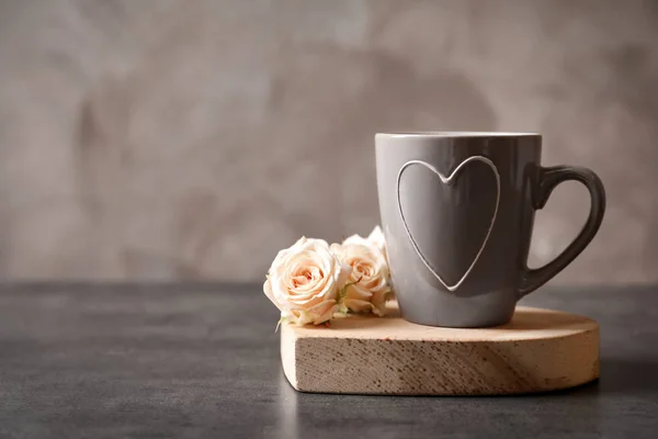 Bella tazza con cuore — Foto Stock