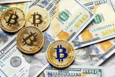 Altın bitcoins dolar faturaları üzerinde