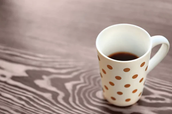 Tasse Kaffee Auf Holzgrund — Stockfoto