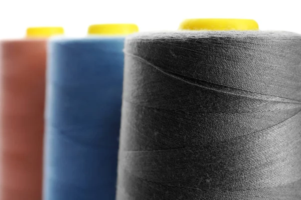 Dark Grey Thread Bobbin Closeup — Stock Photo, Image