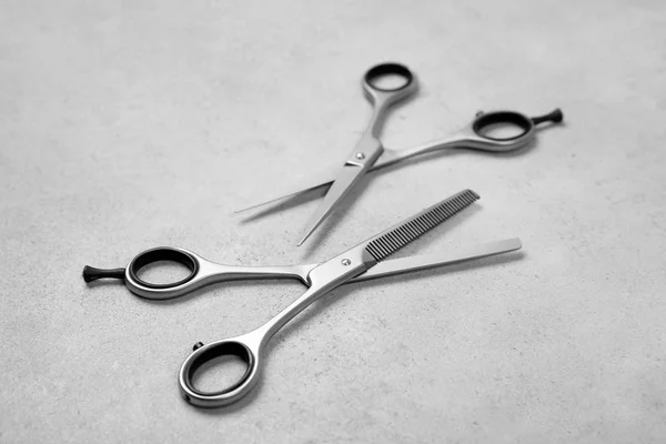 Professional hairdresser scissors — Stock Photo, Image