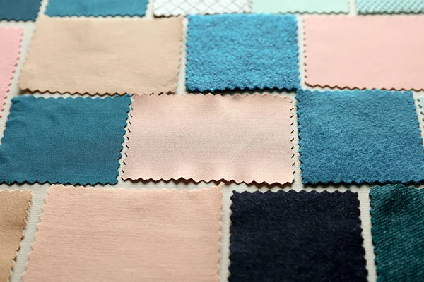Échantillons de tissu coloré — Photo