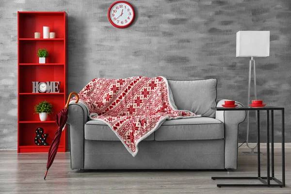 Stilvolles Sofa Wohnzimmer — Stockfoto