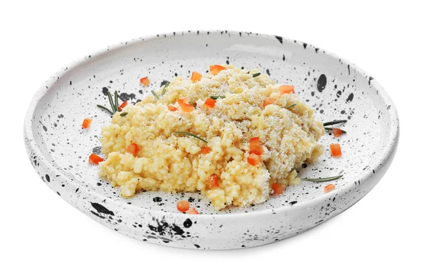 Plate with delicious risotto — Stock Photo, Image